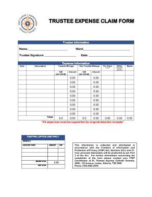 Trustee expenses .